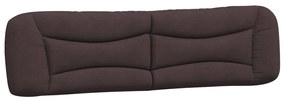 374619 vidaXL Pernă pentru tăblie de pat maro închis, 200 cm, material textil