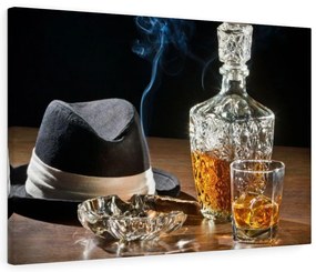 Tablou canvas Smoking Whisky 120x80 cm