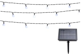 Lanț LED solar Grundig 100xLED/8 funcții 16,85m alb cald