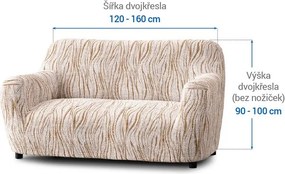Gaico Huse bielastice UNIVERSO NOU bej cu dungi fotoliu dublu (l. 120 - 160 cm)