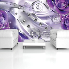 Fototapet - Abstracție violetă (254x184 cm)