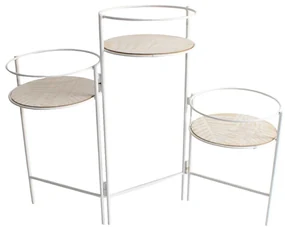 Suport metalic 3 ghivece 66x22x49 cm