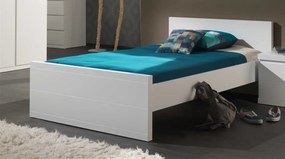 Pat Individual Lara 120x200 cm, pentru Copii/Tineri, Alb – Vipack