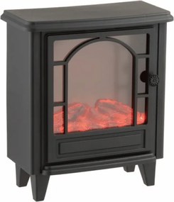 Decorație LED semineu COZY WARM 40x35 cm, negru