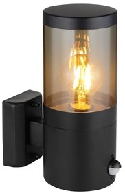 Aplică de exterior cu senzor XELOO 1xE27/60W/230V IP44 Globo 32014BSS