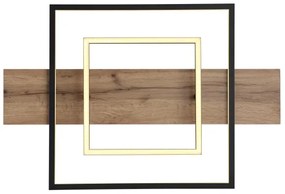 Globo 67289D - Plafonieră LED dimabilă VANNI LED/24W/230V maro/negru