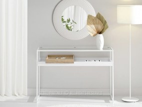 Măsuță consolă Eliash (sonoma + alb). 1110801