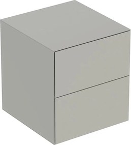 Dulap mediu suspendat Geberit One greige mat cu 2 sertare 45 cm
