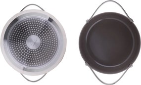 Oala Zilan ZLN0873 din 5 straturi de material, 24 cm diametru, capacitate 5.2l, manere nituite din otel inoxidabil