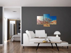 Tablou cu cu copac în deșert (90x60 cm)
