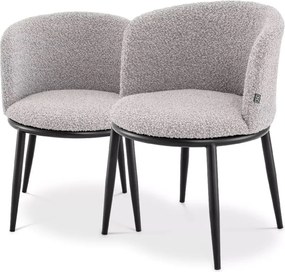 Set de 2 scaune LUX Filmore Boucle gri