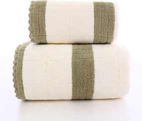 Prosop cu uscare rapida VELMORA 50x100 cm olive, 100% microfibra