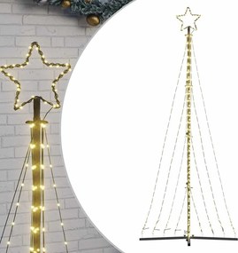 vidaXL Pom de Crăciun LED 447 LED-uri Alb Cald 250 cm