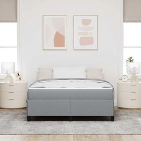 vidaXL Pat cu arcuri Gri deschis, Negru 140 x 200 cm