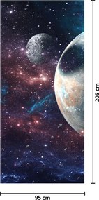 Fototapet pentru ușă - Univers (95x205cm)