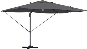 vidaXL Umbrelă de soare Antracit 351 x 250 x 253 cm