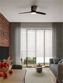 Lustra LED cu Ventilator si telecomanda ALOA negru