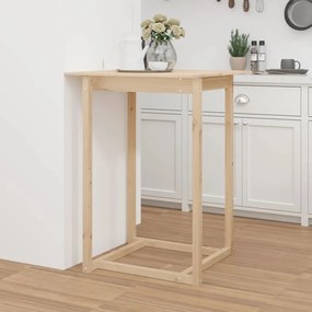 vidaXL Masă de bar, 80 x 80 x 110 cm, lemn masiv de pin