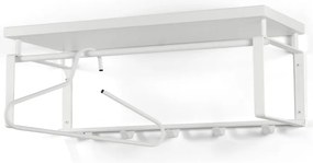 Cuier de perete alb cu raft din metal 70 cm Rex – Spinder Design