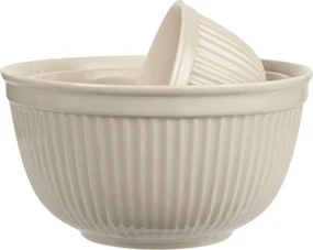 IB Laursen Set 3 boluri ceramice crem, MYNTE LATTE