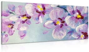 Tablou flori violete romantice