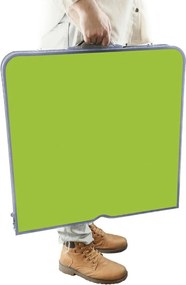 Set mobilier de camping pliabil, Jumi, verde, masă cu picioare reglabile și 4 tabureți