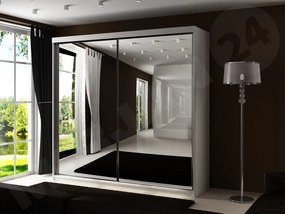 Dulap cu usi glisante 21/200 Sara (Alb). Promo -16%. 1070500