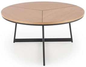Masa de cafea Karida, stejar / negru