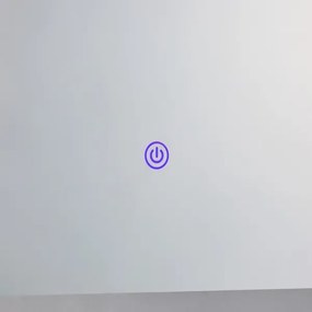 Oglindă LED pentru baie cu retroiluminare BUENAVISTA LED/15W/230V IP44 Eglo 99772