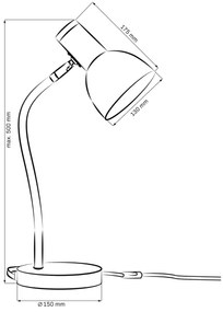 Lampă de masă MIMI 1xE27/10W/230V albastru