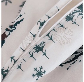 Lenjerie de pat din microfibra SNOWY HOUSES alb Dimensiune lenjerie de pat: 2 buc 70 x 90 cm | 200 x 220 cm