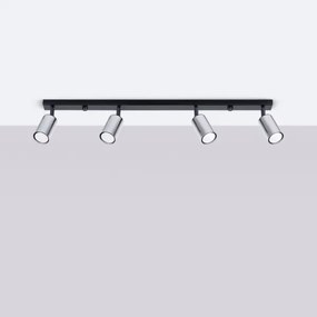 Spot Sollux SL.1371 WINX 4xGU10/10W/230V negru/crom