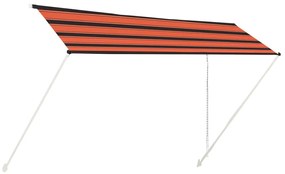 Copertina retractabila, portocaliu si maro, 400 x 150 cm portocaliu si maro, 400 x 150 cm