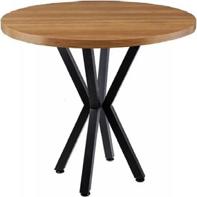 Masa bucatarie mdf rotund texturata, R70 X 75 cm