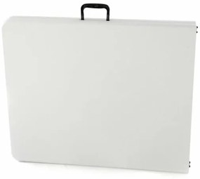 Masă pliabilă de grădină - alb, 180 cm