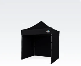 Cort pentru grădină 2x2m - cu 3 pereți - Negru