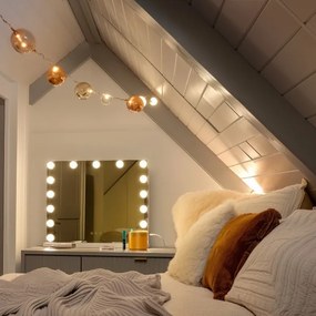 Oglindă LED dimabilă pentru machiaj Brilagi HOLLYWOOD LED/15W/230V 3000/4000/6500K