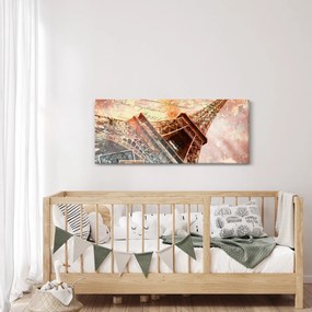 Tablou - Turnul Eiffel în stil vintage (120x50 cm)