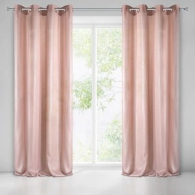 Draperie lucioasă culoarea roz pudră 140 x 250 cm Lungime: 250 cm