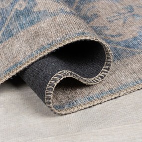 Covor tip traversă albastru lavabil 60x230 cm Orelia Global – Flair Rugs