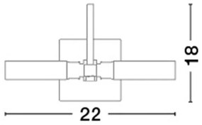 Aplica de perete pentru baie IP44 Dritto NVL-6310661