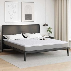 vidaXL Păturile pentru saltea Alb 200 x 200 cm Polyester fără adeziv