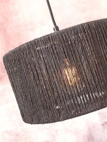Lampa de podea eco din iuta Iguazu S 30cm, negru