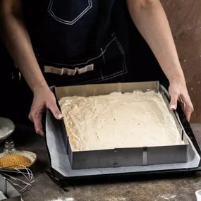 Resigilat: Forma de copt Kinghoff KH 1907, Reglabila 27,5-52,4 cm, Otel inoxidabil, Argintiu