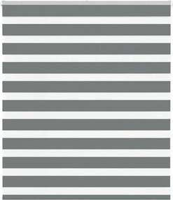 vidaXL Jaluzea tip zebra gri închis lățime țesătură 120,9 cm poliester