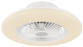 Lustra LED cu ventilator si telecomanda design modern Kello alb