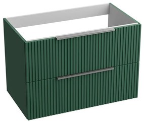 Dulap baza suspendat Rune Ivar 2 sertare 80 cm verde mat