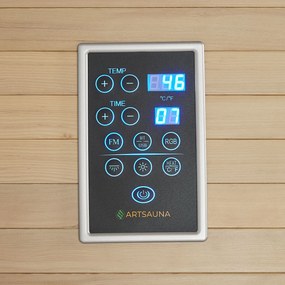 Infračervená sauna Kiruna130 s duálnou technológiou a drevom Hemlock