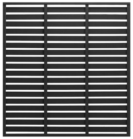 vidaXL Panou de gard, negru, 180x180 cm, WPC