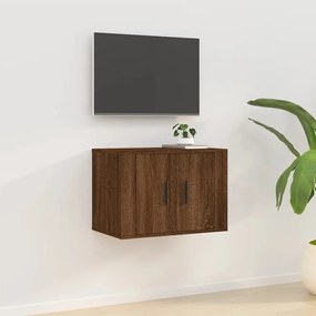 vidaXL Dulap TV montat pe perete, stejar maro, 57x34,5x40 cm